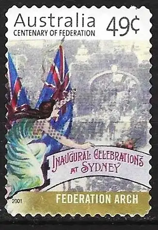 Australien 2001 - Mi 2011 BA - YT 1910 - Centennial der Australischen Föderation