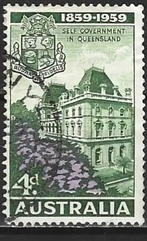 Australien 1959 - Mi 303 - YT 261 - Das Parlament in Brisbane