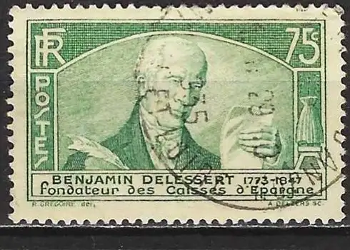 Frankreich 1935 - Mi 299 - YT 303 - Benjamin Delessert