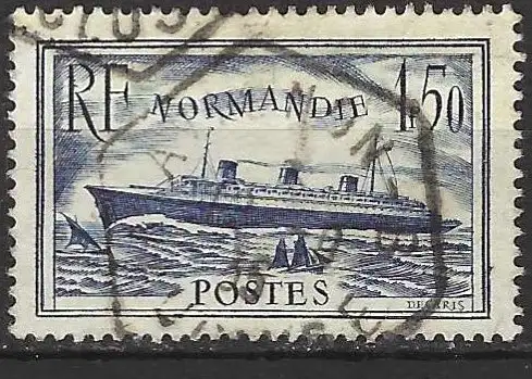 Frankreich 1935 -  Mi 297 - YT 299 - Ozeandampfer “ Normandie ”