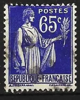 Frankreich 1937 - Mi 368  - YT 365 - Typ " Frieden "