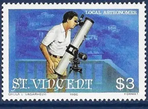 Saint-Vincent 1986 - Mi 935 - YT 916 - Vorbeiflug des Halleyschen Kometen - MNH** 