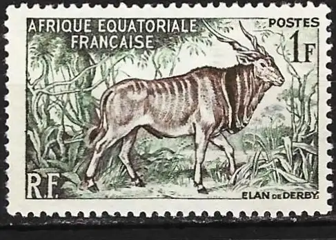 Französisch-Äquatorialafrika 1957 - Mi 305 - YT 238 - Fauna : Rieselandantilope - MNH**