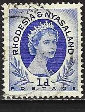 Rhodesien-Nyassaland 1954  - Mi 2A - YT 2 - Königin Elisabeth II