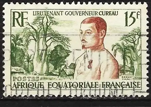 Französisch-Äquatorialafrika 1954 - Mi 292 - YT 230 - Cureau, Vizegouverneur des Kongo