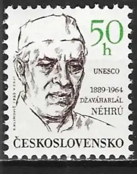 Tschechoslowakei 1989 - Mi 2992 - YT 2797 - Jawaharlal Nehru - MNH**