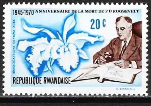 Ruanda 1970 - Mi 422 - YT 392 - Franklin Roosevelt - MNH**