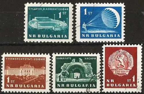 Bulgarien 1963 - Mi 1362 bis 1366 - YT 1170 bis 1174 - Komplette Serie