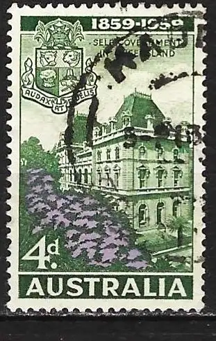 Australien 1959 - Mi 303 - YT 261 - Das Parlament in Brisbane