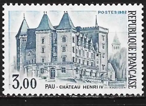 Frankreich 1982 - Mi 2333 - YT 2195 - Pau : Das schloss Henri VI - MNH**
