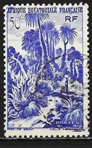 Französisch-Äquatorialafrika 1947 - Mi 265 - YT 211 - Regenwald