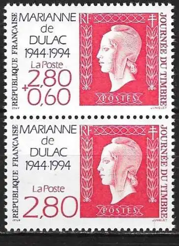 Frankreich 1994 - Mi S 138 - YT P 2864 A - Tag der Briefmarken - MNH** 
