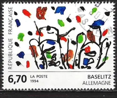 Frankreich 1994 - Mi 3059- YT 2914 - Gemälde von Georg Baselitz
