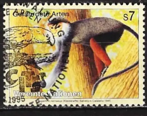 UNO-Wien ( Vereinte Nationen ) 1995 - Mi 182 - YT 202 - Fauna : Affe