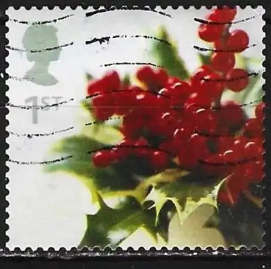 Großbritannien 2002 - Mi 2059 - YT 2380 - Weihnachten : Früchte der Stechpalme