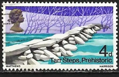 Großbritannien 1968 - Mi 481 - YT 506 - Die prähistorische Brücke von Tarr Steps