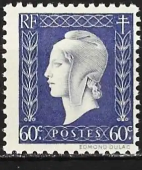 Frankreich 1949 - Mi 713 - YT 686  - Marianne von Dulac- MNH**
