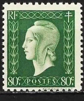 Frankreich 1949 - Mi 715 - YT 688  - Marianne von Dulac- MNH**