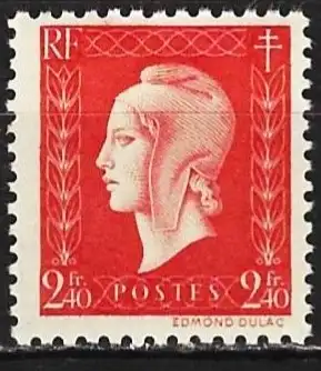 Frankreich 1949 - Mi 720 - YT 693  - Marianne von Dulac- MNH**