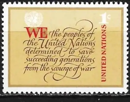 UNO - New York 1978 - Mi 315 - YT 283 - Die Charta von O.N.U. - MNH**