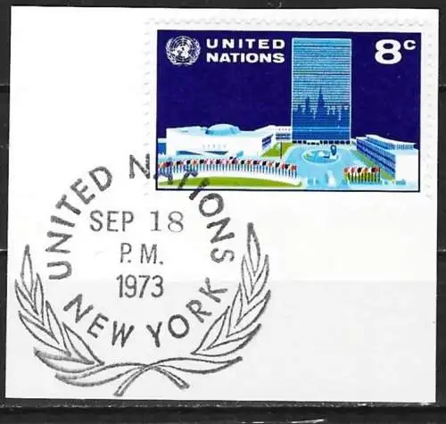 UNO - New York 1971 - Mi 238 - YT 215 - UNO-Hauptquartier