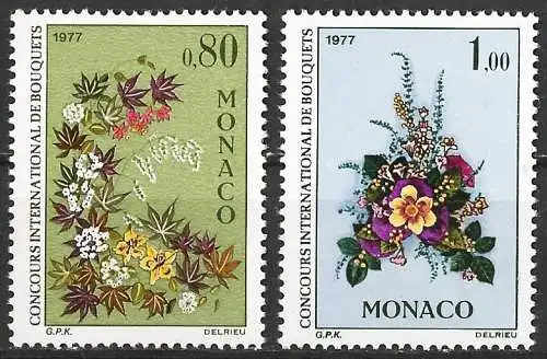 Monaco 1976 - Mi 1248 und 1249 - YT 1076 und 1077 - Blumen - MNH**
