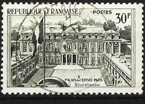 Frankreich 1959 - Mi 1232 - YT 1192 - Der Elysée-Palast in Paris
