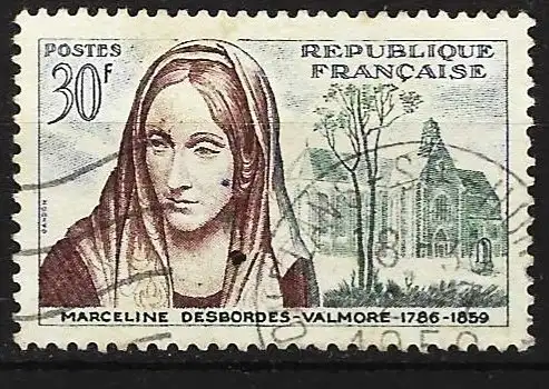 Frankreich 1959 - Mi 1258 - YT 1214 - Marceline Desbordes-Valmore, Dichter 