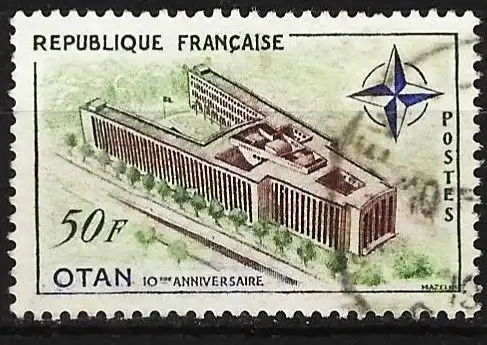 Frankreich 1959 - Mi 1272 - YT 1228 - NATO-Gebäude in Paris