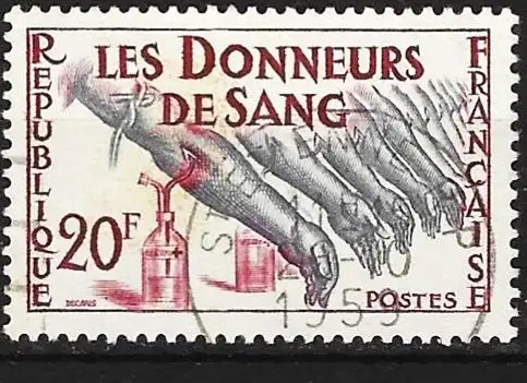 Frankreich 1959 - Mi 1264 - YT 1220 - Blutspende