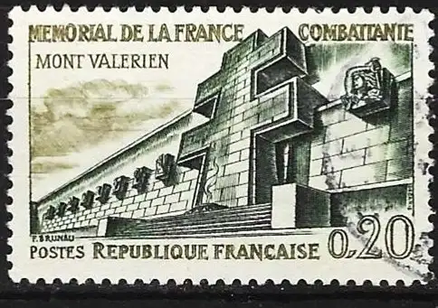 Frankreich 1962 - Mi 1389 - YT 1335 - Gedenkstätte in Mont Valérien 