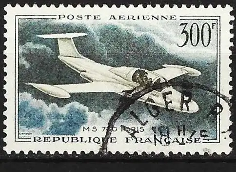 Frankreich 1959 - Mi 1231 - YT A 35 - Flugzeug Morane-Soulnier 760 ( Flugpost )