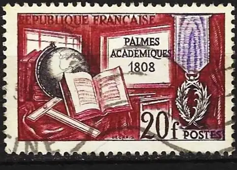 Frankreich 1959 - Mi 1229 - YT 1190 - Akademische Auszeichnungen