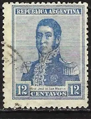 Argentinien 1917 - Mi 209Y - YT 219 (B) - José Francisco de San Martín