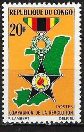 Kongo (Braz) 1967 - Mi 123 - YT 203 - Medaille - MNH**