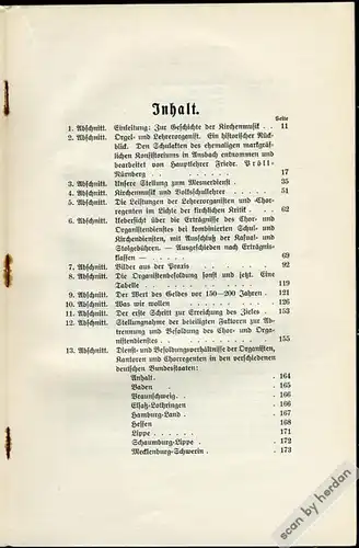Seltene Denkschrift des Ansbachers Georg Ries aus dem Jahre 1912 über die Dienst- und Besoldungsverhältnisse der Kantoren, Organisten und Chorregenten im Deutschen Reich.