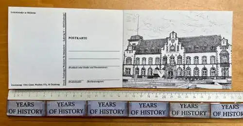 10x AK im zusammengehörigen Postkartenheft mit Ansichten von Mülheim an der Ruhr