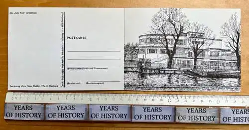 10x AK im zusammengehörigen Postkartenheft mit Ansichten von Mülheim an der Ruhr