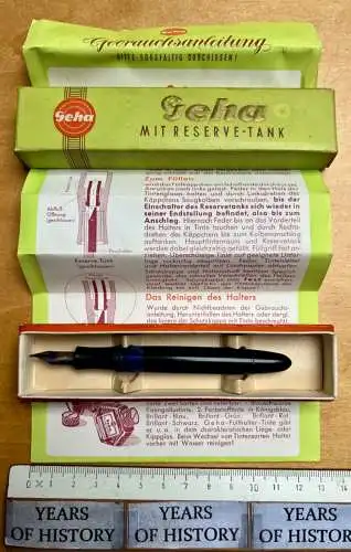 Orig. Schachtel Case Geha 700 Schulfüller MK - Mit Pen Füller FK XX40023