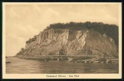 AK Ostseebad Göhren Rügen Das Hövt Steilküste  1925 gelaufen Stengel Karte