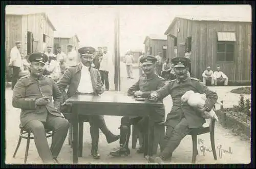 Foto AK 1915 Kriegsgefangenenpost Kriegsgefangenen-Arbeits-Bataillon Nr. 80 POW