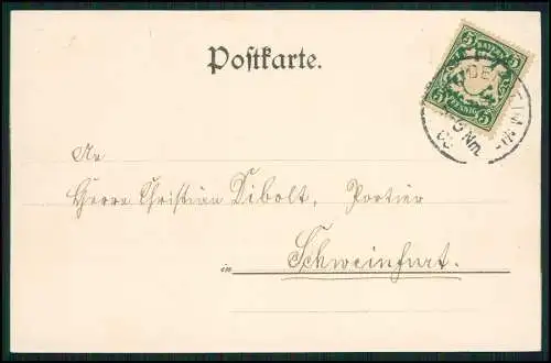 AK Postkarte Heidenheim am Hahnenkamm Mittelfranken Panorama 1900 gelaufen