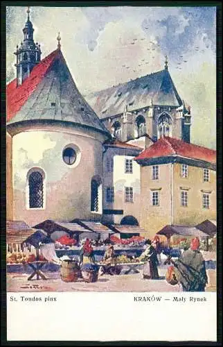 Künstler AK Ansichtskarte Postkarte St. Tondos Kraków Krakau Polen Nr. 3