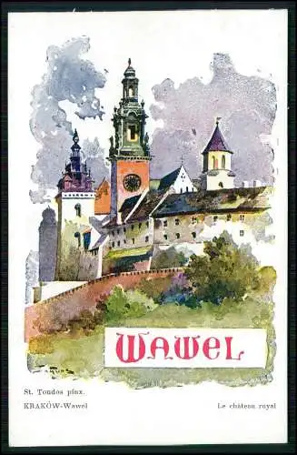 Künstler AK Ansichtskarte Postkarte St. Tondos Kraków Krakau Polen Nr. 2