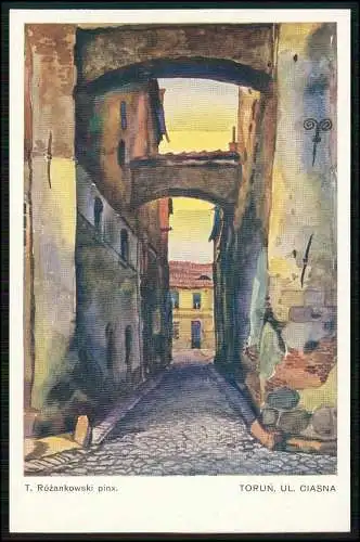 Künstler AK Ansichtskarte Postkarte T. Rozanowski Toruń Thorn Westpreußen Nr. 4