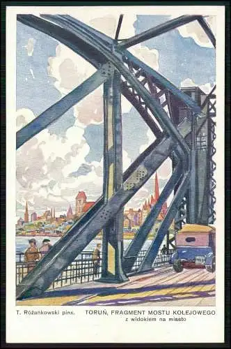 Künstler AK Ansichtskarte Postkarte T. Rozanowski Toruń Thorn Westpreußen Nr. 2
