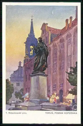 Künstler AK Ansichtskarte Postkarte T. Rozanowski Toruń Thorn Westpreußen Nr. 1