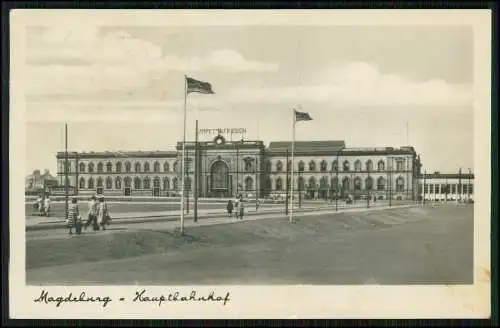 5x alte Ansichtskarten Magdeburg Elbe diverse Ansichten Bahnhof uvm.