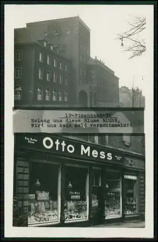 Foto AK Alt Bochum Uhlandstr. 37 Finanzamt und Geschäft Otto Mess uvm. 1925