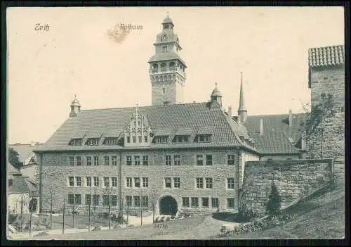 AK Ansichtskarte  Postkarte Zeitz im Burgenlandkreis Rathaus 1912 gelaufen